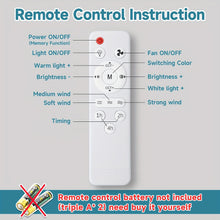 Modern LED Ceiling Fan E27 Screw Fan Light with Remote