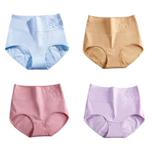 4 or 8 Pack of Women Embossing High Waist abdomen Panties