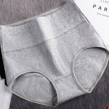 4 or 8 Pack of Women Embossing High Waist abdomen Panties