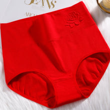 4 or 8 Pack of Women Embossing High Waist abdomen Panties