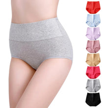 4 or 8 Pack of Women Embossing High Waist abdomen Panties