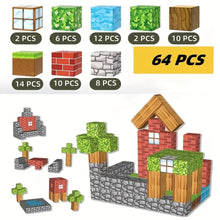 48/64/100pcs Magnetic Building Block Set