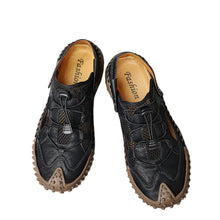 Men's Large Soft Leather Mesh Casual Beach Sandals