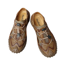 Men's Large Soft Leather Mesh Casual Beach Sandals