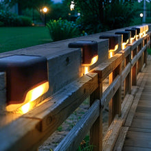Outdoor Solar LED Deck Lights for Garden Path Patio Pathway Stairs Step Fence