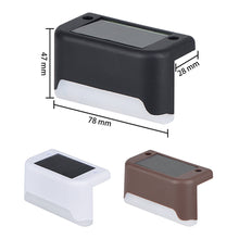 Outdoor Solar LED Deck Lights for Garden Path Patio Pathway Stairs Step Fence