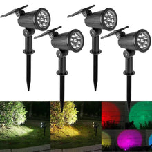 9 LED Solar Spot Light Outdoor Waterproof Garden Landscape Lighting