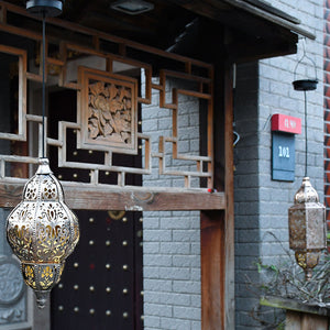 Luxury Baroque Style Hollow Projection Lantern