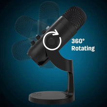 Condenser Microphone USB Tabletop Mic For Studio Recording YouTube Live