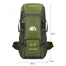 50L Travel Backpack Waterproof Hiking Camping Rucksack for Outdoor Sports