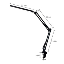 10W Swing Arm Eye-Caring Dimmable Desk Light with Clamp