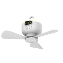Portable USB Ceiling Fan with Remote Control Night Light and Timer
