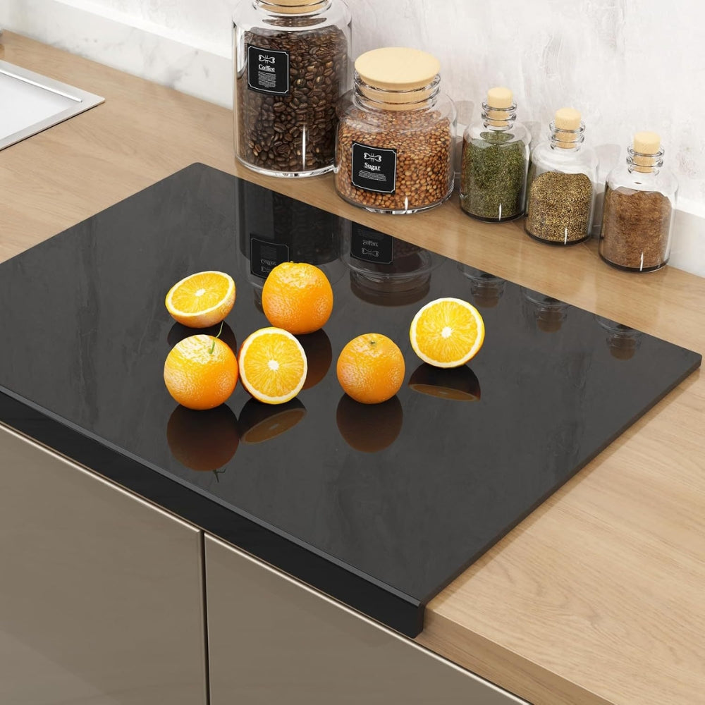 Acrylic Non-slip Kitchen Countertop Protection Black Chopping Board
