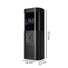 Cordless Tire Inflator Portable Air Compressor with Digital Gauge and LED Light