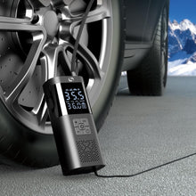 Cordless Tire Inflator Portable Air Compressor with Digital Gauge and LED Light