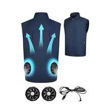 Wearable Cooling Fan Vest Outdoor Air-conditioned Clothes