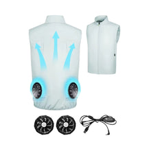 Wearable Cooling Fan Vest Outdoor Air-conditioned Clothes