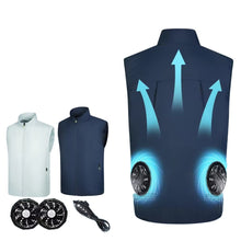 Wearable Cooling Fan Vest Outdoor Air-conditioned Clothes