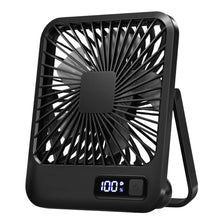 Portable USB Desk Fan Rechargeable Ultra Quiet Folding with Power Display