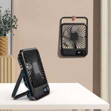 Portable USB Desk Fan Rechargeable Ultra Quiet Folding with Power Display