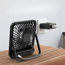 Portable USB Desk Fan Rechargeable Ultra Quiet Folding with Power Display