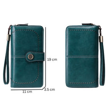 RFID Anti-Theft Multi-Card Long Wallet With Wrist Strap