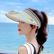 Sun Protection Hat Summer Large Brim USB Charging Fan Sun Visor