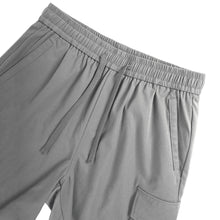 Multi Pocket Drawstring Plain Breathable Men's Cargo Shorts