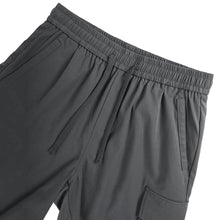 Multi Pocket Drawstring Plain Breathable Men's Cargo Shorts