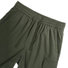 Multi Pocket Drawstring Plain Breathable Men's Cargo Shorts