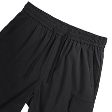 Multi Pocket Drawstring Plain Breathable Men's Cargo Shorts