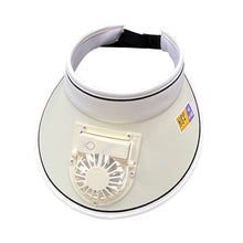 Sun Protection Hat Summer Large Brim USB Charging Fan Sun Visor
