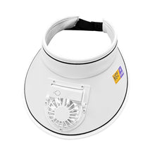 Sun Protection Hat Summer Large Brim USB Charging Fan Sun Visor