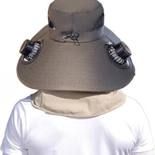 Outdoor Sun Hat Solar Fan Cap