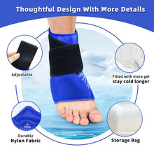 Reusable Hot Cold Gel Ankle Support Ice Pack Wrap