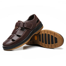 Men's Solid Colour Vintage Non Slip Beach Close Toe Sandals