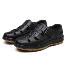 Men's Solid Colour Vintage Non Slip Beach Close Toe Sandals