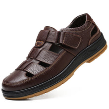Men's Solid Colour Vintage Non Slip Beach Close Toe Sandals