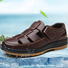 Men's Solid Colour Vintage Non Slip Beach Close Toe Sandals