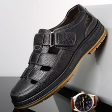 Men's Solid Colour Vintage Non Slip Beach Close Toe Sandals