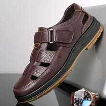 Men's Solid Colour Vintage Non Slip Beach Close Toe Sandals