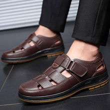 Men's Solid Colour Vintage Non Slip Beach Close Toe Sandals