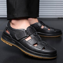 Men's Solid Colour Vintage Non Slip Beach Close Toe Sandals