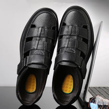 Men's Solid Colour Vintage Non Slip Beach Close Toe Sandals