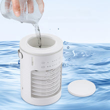 Portable Mini Air Cooler Fan LED Night Light Humidifier