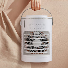 Portable Mini Air Cooler Fan LED Night Light Humidifier