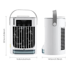 Portable Mini Air Cooler Fan LED Night Light Humidifier