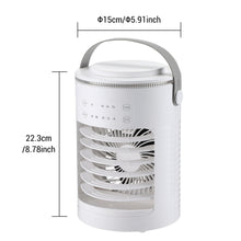 Portable Mini Air Cooler Fan LED Night Light Humidifier