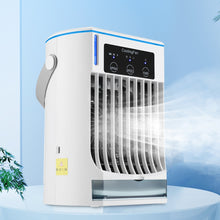 Portable Mini Air Cooler Fan LED Night Light Humidifier
