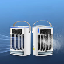 Portable Mini Air Cooler Fan LED Night Light Humidifier